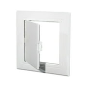 KAJOVE 1pc=Access Panel White ABS Inspection Port Wall Ceiling Decorative Hatch Cover=Universal Plastic Push-Type Inspection Port Parts 150x150mm